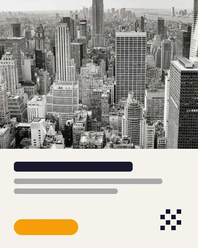 Property brochure design with a high-rise cover photo